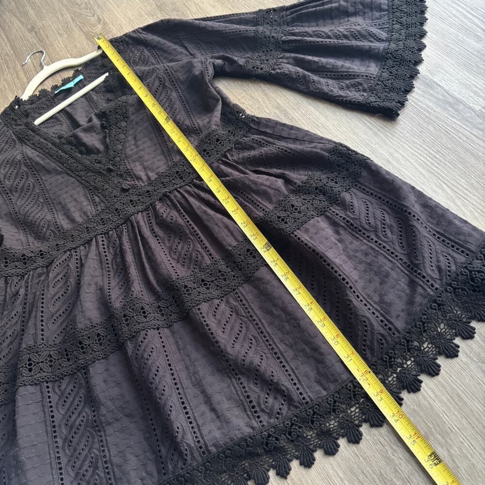 Melissa Odabash Victoria Broderie Anglaise Tiered Mini Dress Small - Picture 2 of 7